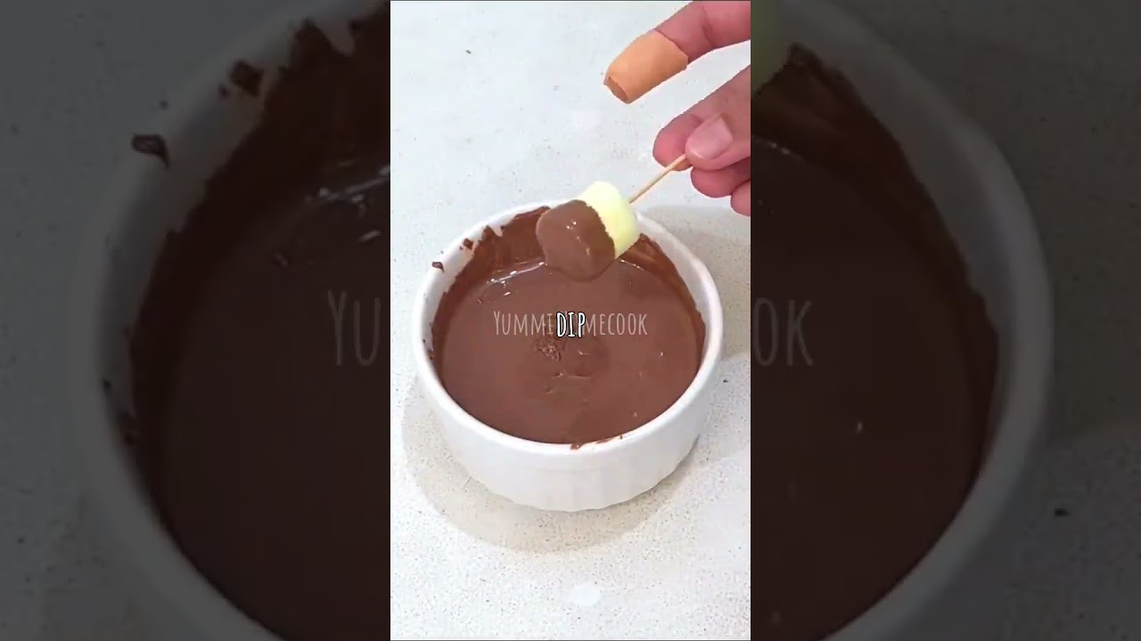 🍫 Chocolate dipped marshmallow 🍬 #2024 #tiktok #chocolate #marshmallow #easy #recipe #asmr #shorts