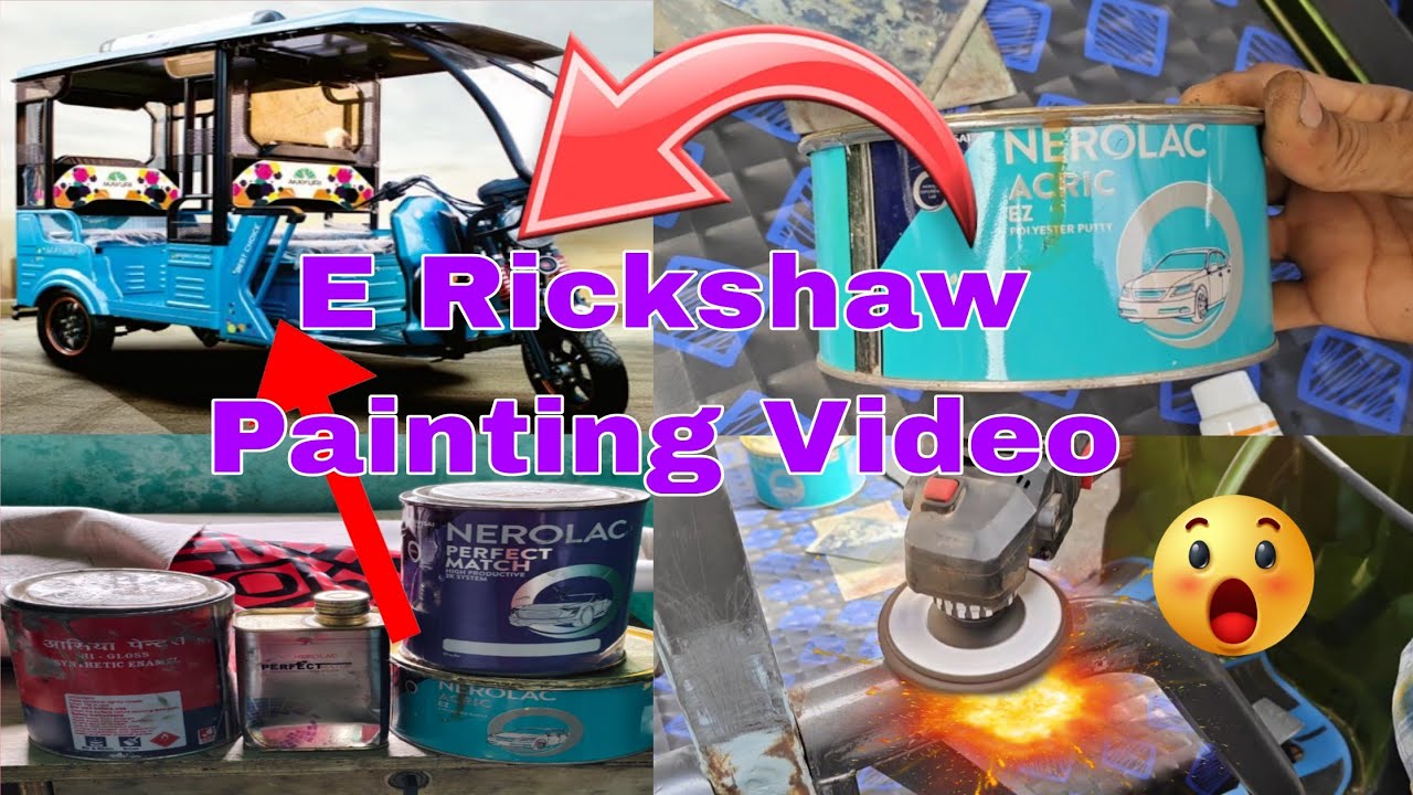 E Rickshaw Body Painting Video/E Rickshaw Body Painting Keyse Karen In Hindi 🖌️🖌️🎨🎨