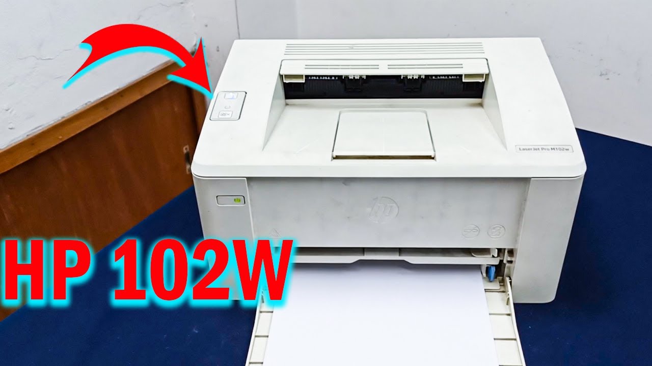 Hp laser jet 102W Printer both LED blinking and paper jam