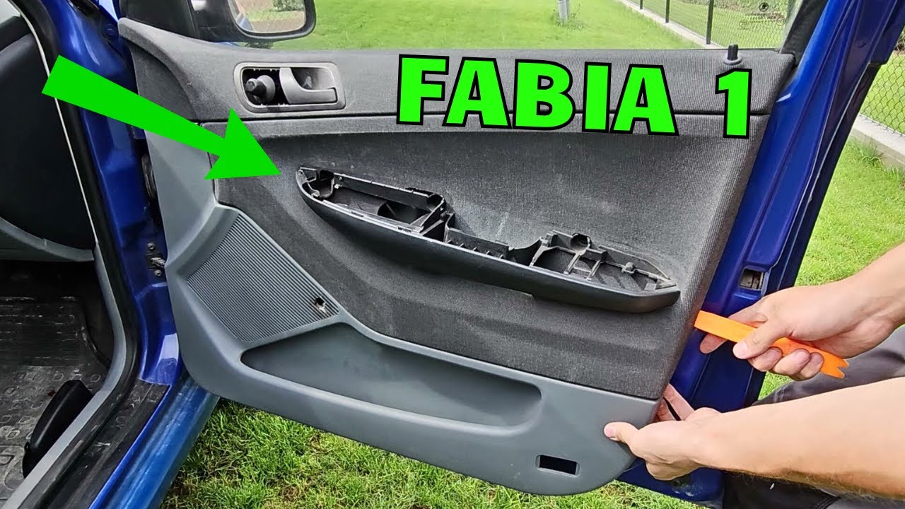 как снять обшивку двери шкода фабия 1