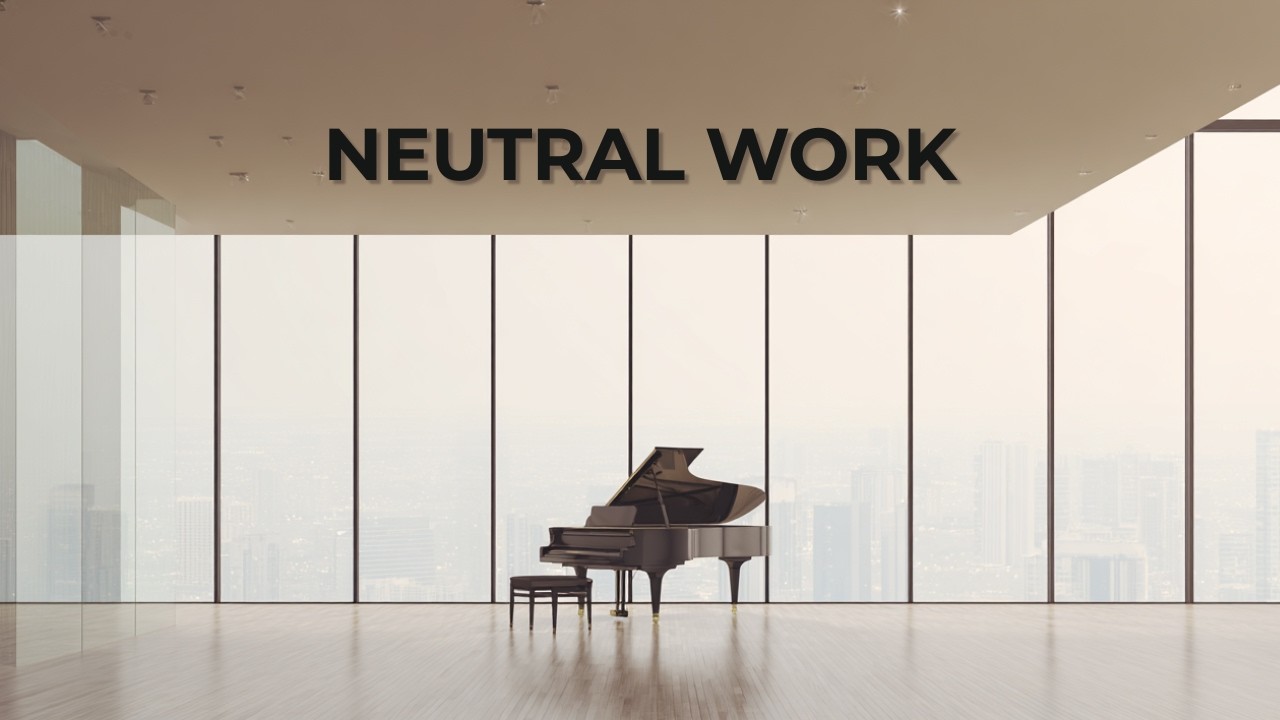 Neutral Focus Piano | 1 Hour Calm Piano for Work