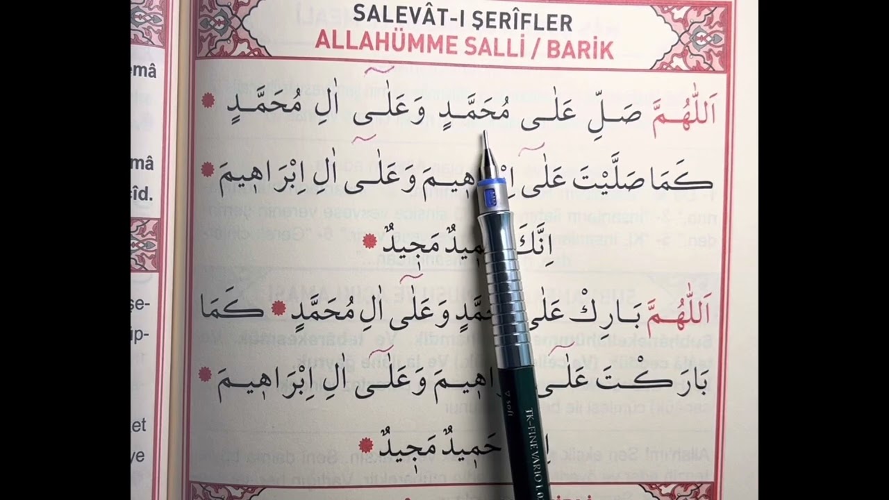 SALLİ VE BÂRİK DUALARININ OKUNUŞU