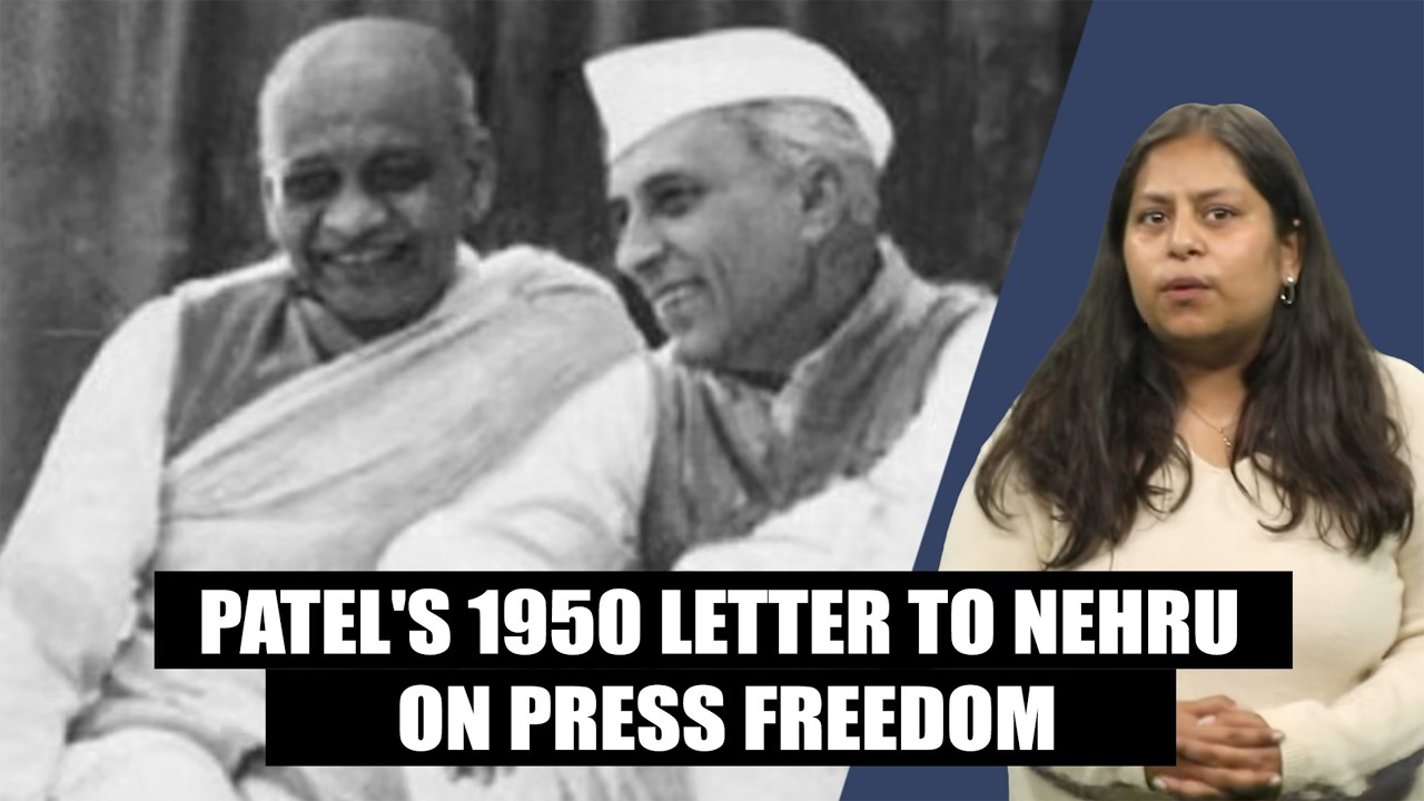 Vallabhbhai Patel's 1950 letter that set the stage for Nehru's curbs on free speech
