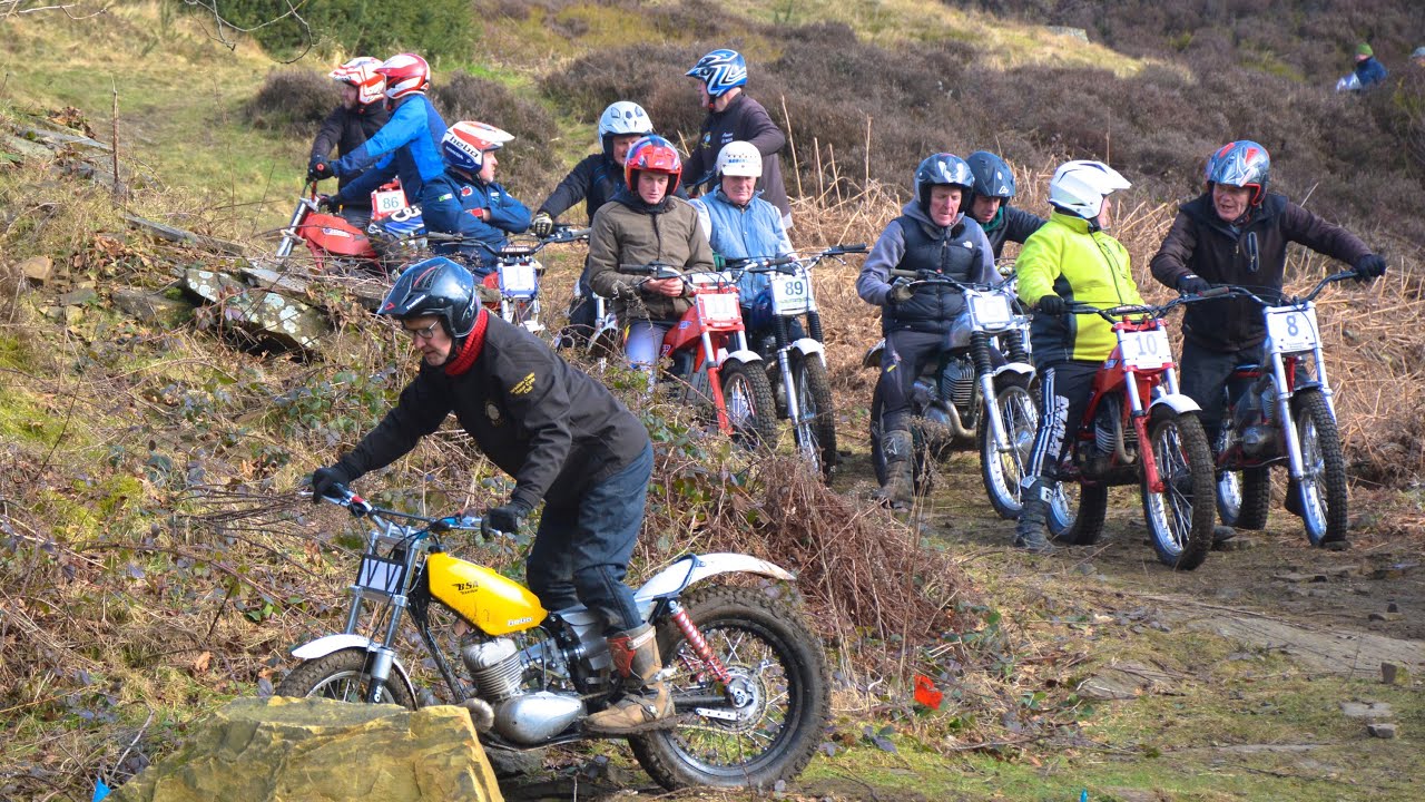 Red Rose Classic Motorcycle Trial. Feb 2025. Warmden Quarry, Huncoat, Lanc's. In HD. Video + Photos