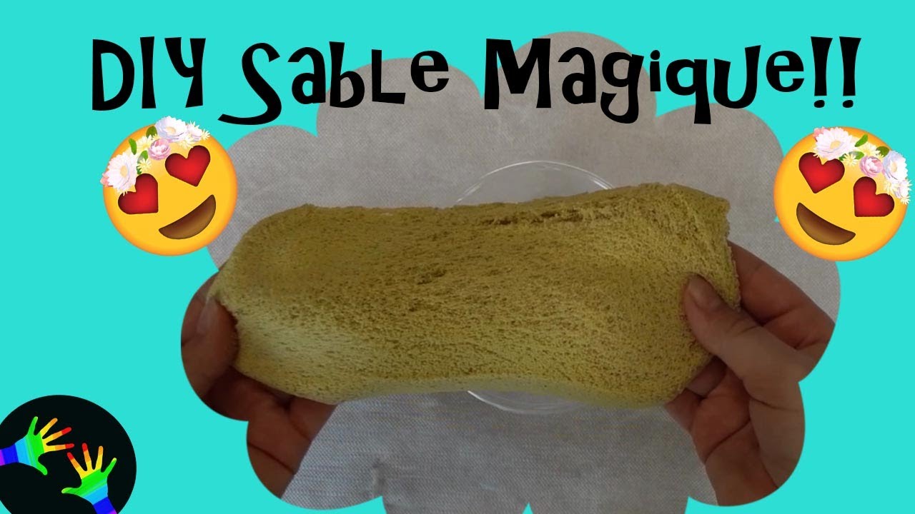 Comment faire du Sable Magique Fait maison  Recette Facile à faire