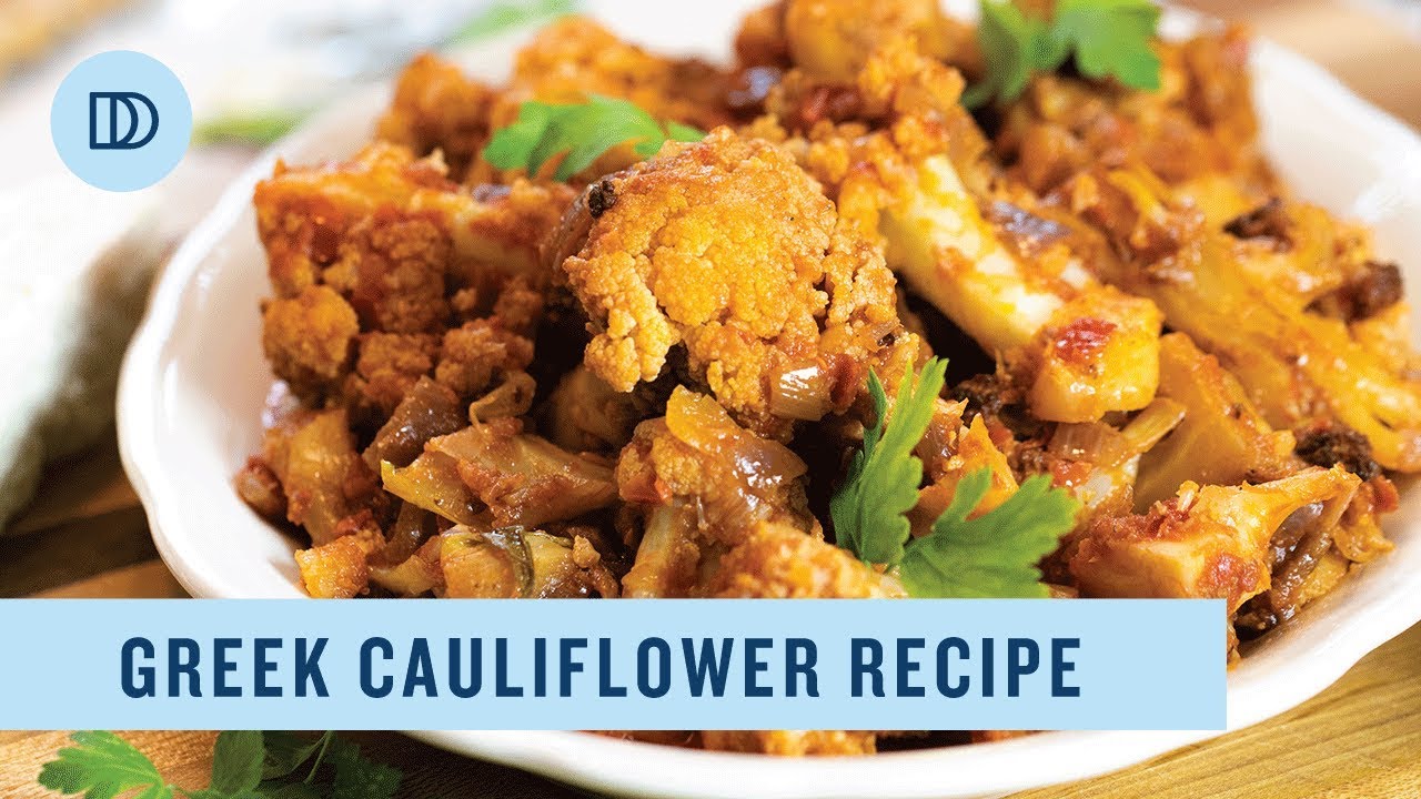 Greek-Style Braised Cauliflower: Kounoupidi Kapama