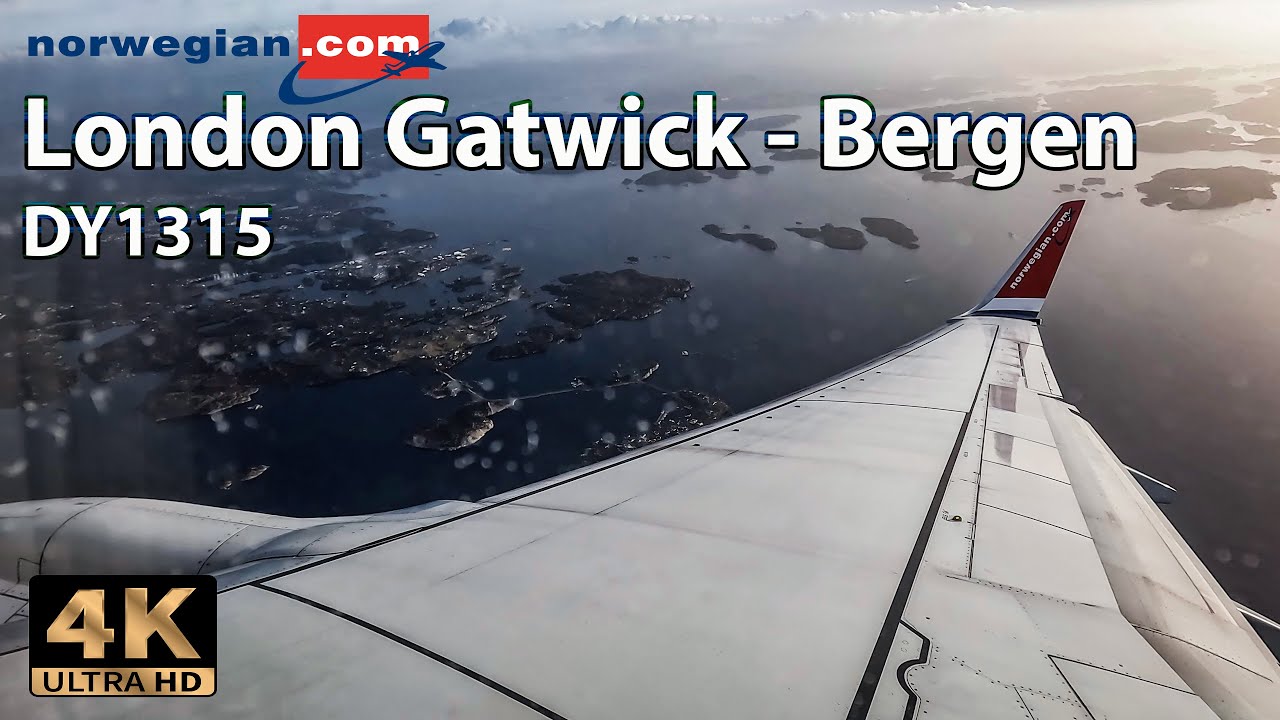 London Gatwick (LGW) 🇬🇧 to Bergen (BGO) 🇳🇴 with Norwegian