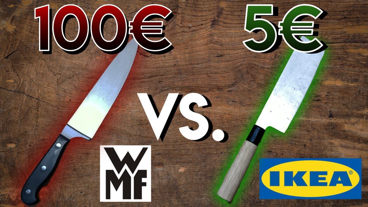 5€ Ikea Messer besser als 100€ WMF Messer ?