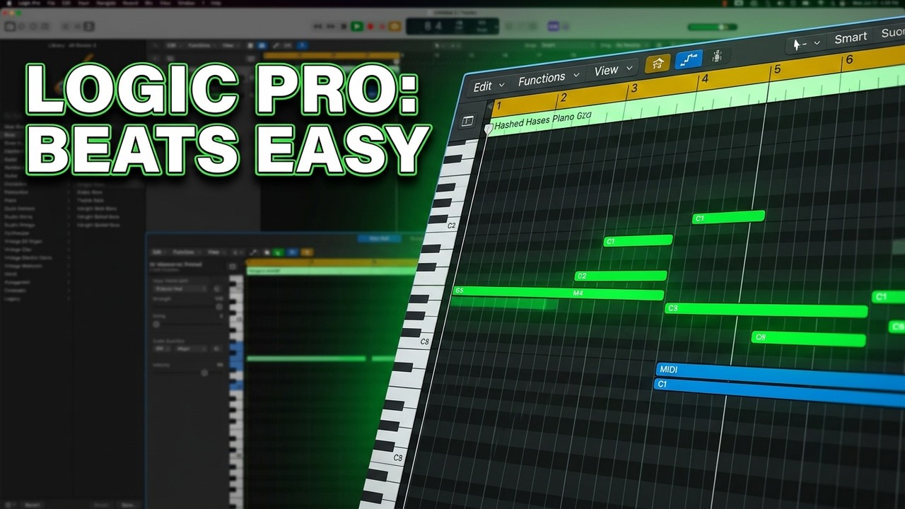 Logic Pro X Tutorial - Make Beats In 2023 For Beginners