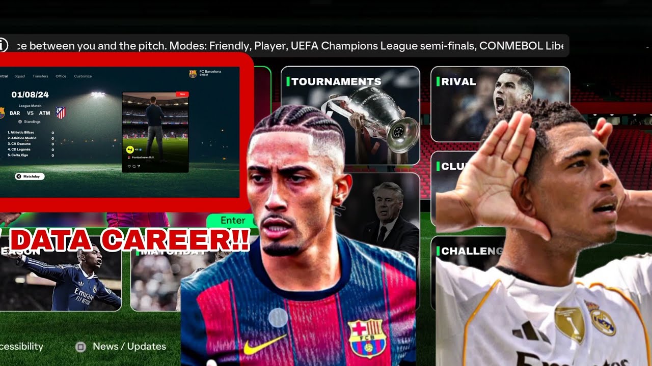 NEW!!!! DATA CAREER UPDATE V4.0 BY ROBERFL ASSETS AND UX ONLY | DFL THEME FULL TURNAMEN | VIVA16 MOD