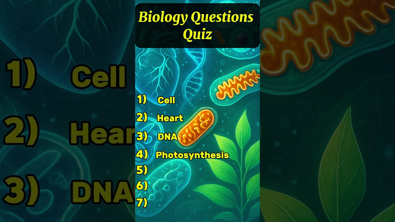 7-Question Biology Quiz: Test Your Knowledge of Cells, Organs & Life!