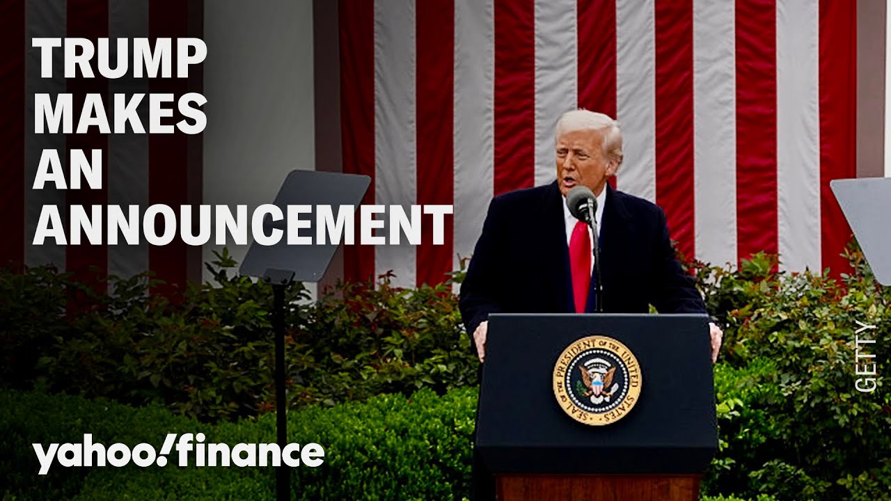 President Trump makes an announcement