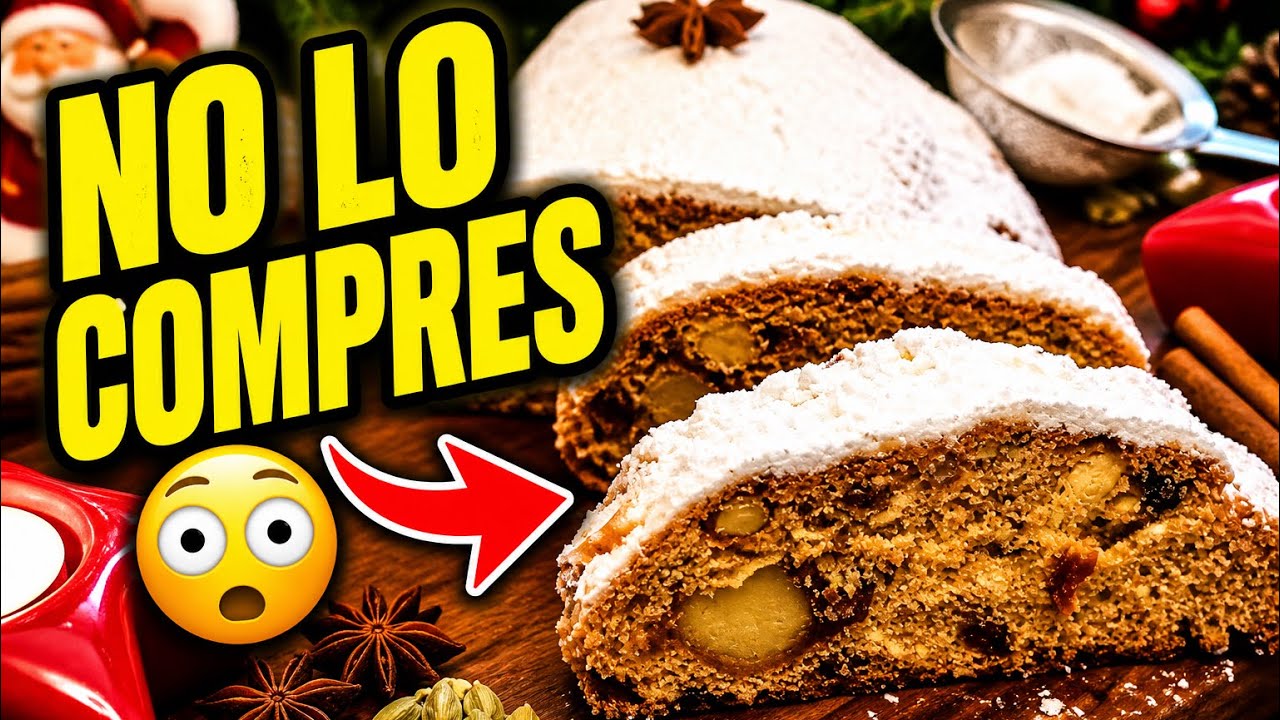 CÓMO HACER STOLLEN ALEMÁN TRADICIONAL | PAN DULCE DE NAVIDAD PASO A PASO.