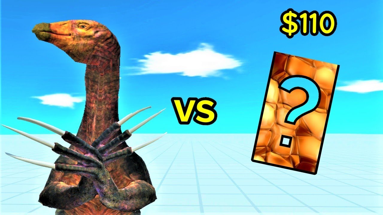 Therizinosaurus vs random unit same prie ARBS Animal revolt battle simulator