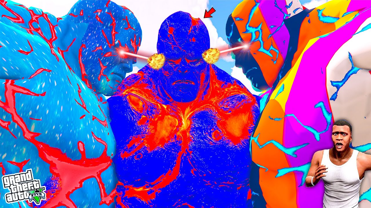 FRANKLIN STEALING ALL FATHER SUN & LAVA GOD POWERS TO TRANSFORM INTO 10 HEADED ALL GOD FATHER TITAN