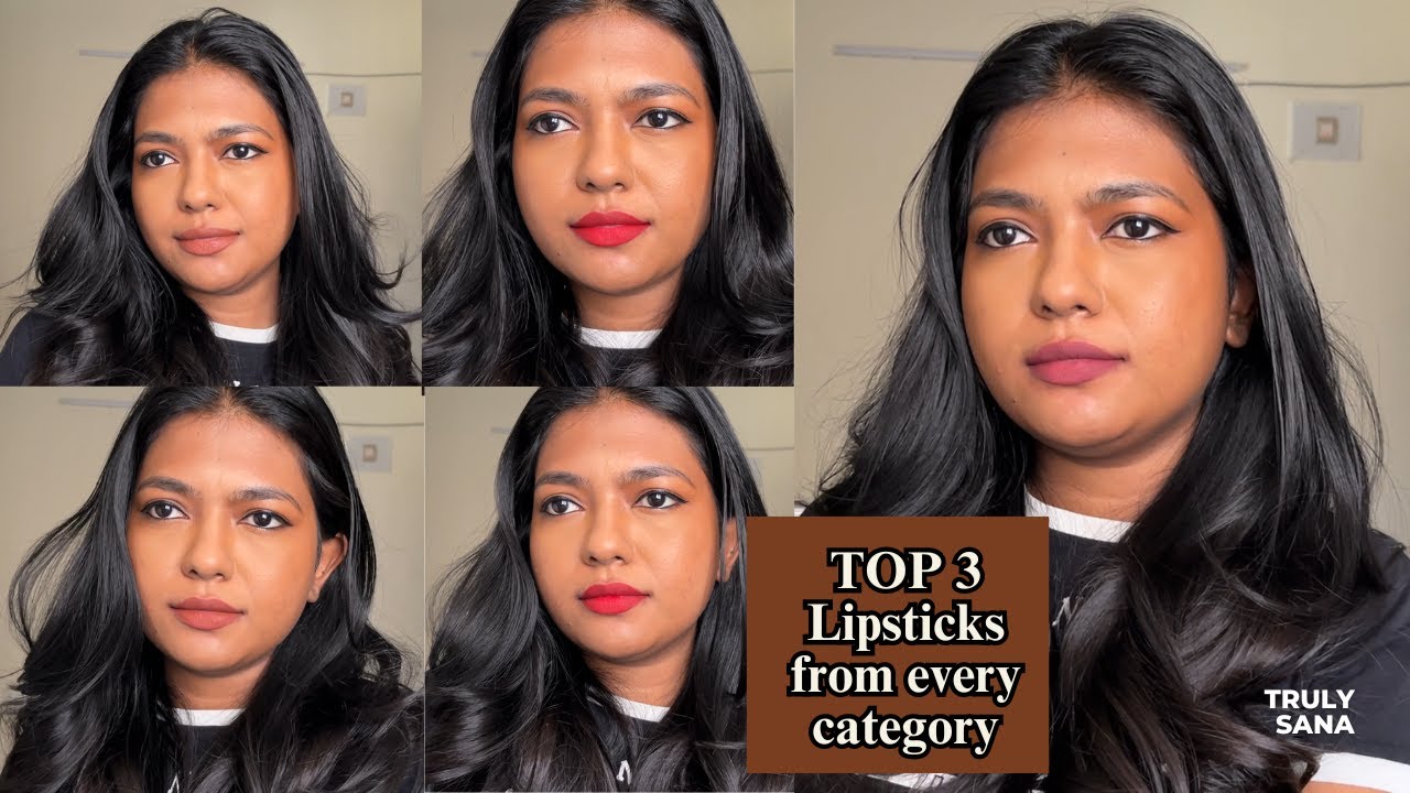MY TOP 3 LIPSTICKS FROM EACH COLOR CATEGORY | LIPSTICK FAVOURITES |