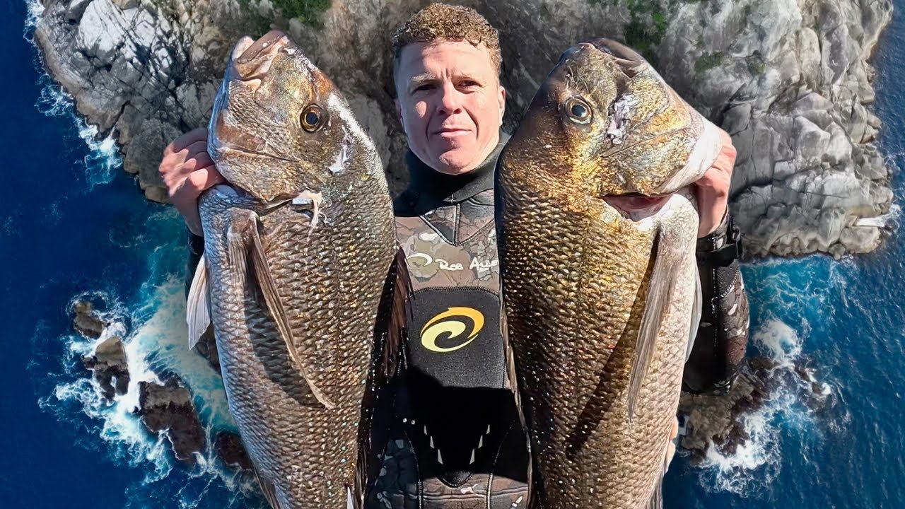 SOLO Spearfishing Adventure: MONSTER Catch on a Remote Island (Boat Camping 48 hours)