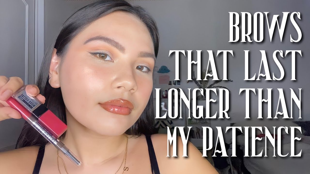 BROWS THAT LAST FOR 3 DAYS 😱 Maybelline Tattoo Brow Duo