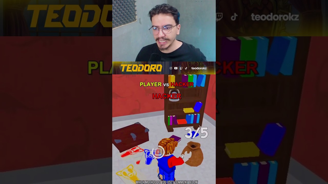 Player x HACKER no 99 Noites na Floresta 🎮👨🏻&zwj;💻 #99noitesnafloresta #roblox #teodoro