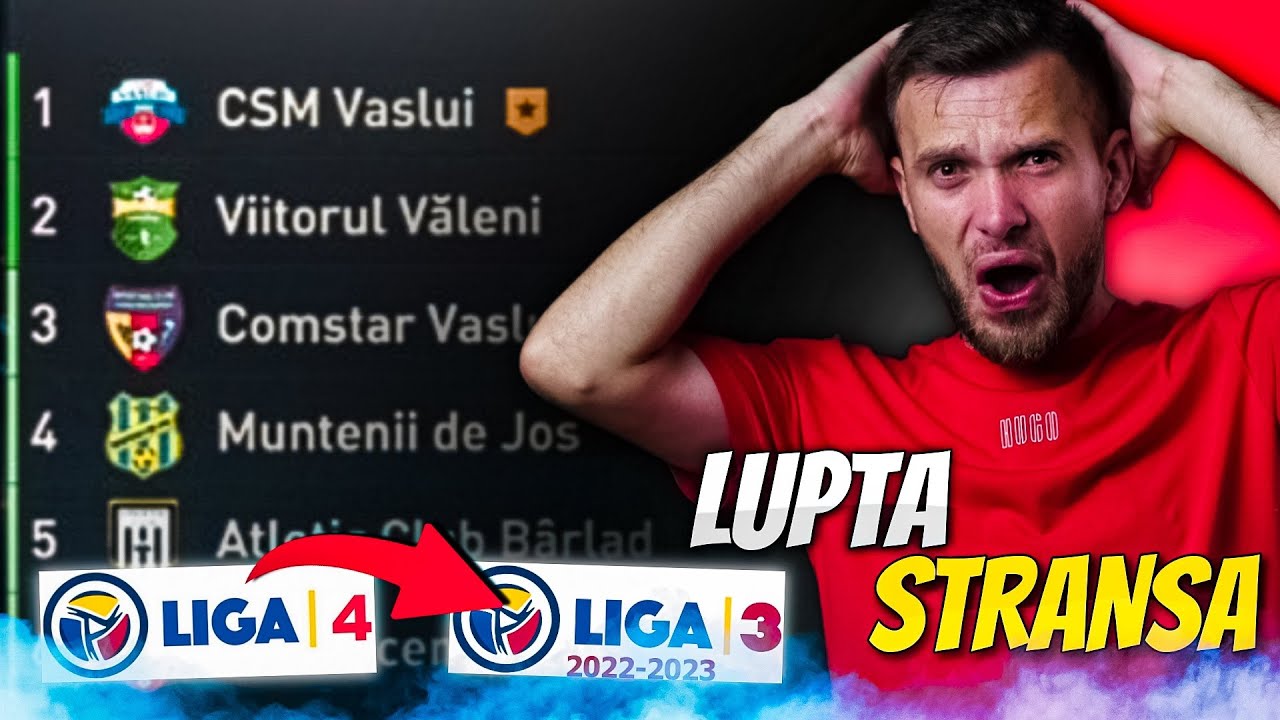 LUPTA STRANSA PENTRU PROMOVARE !  FIFA ROMANIA CARIERA CU VASLUI IN LIGA 4