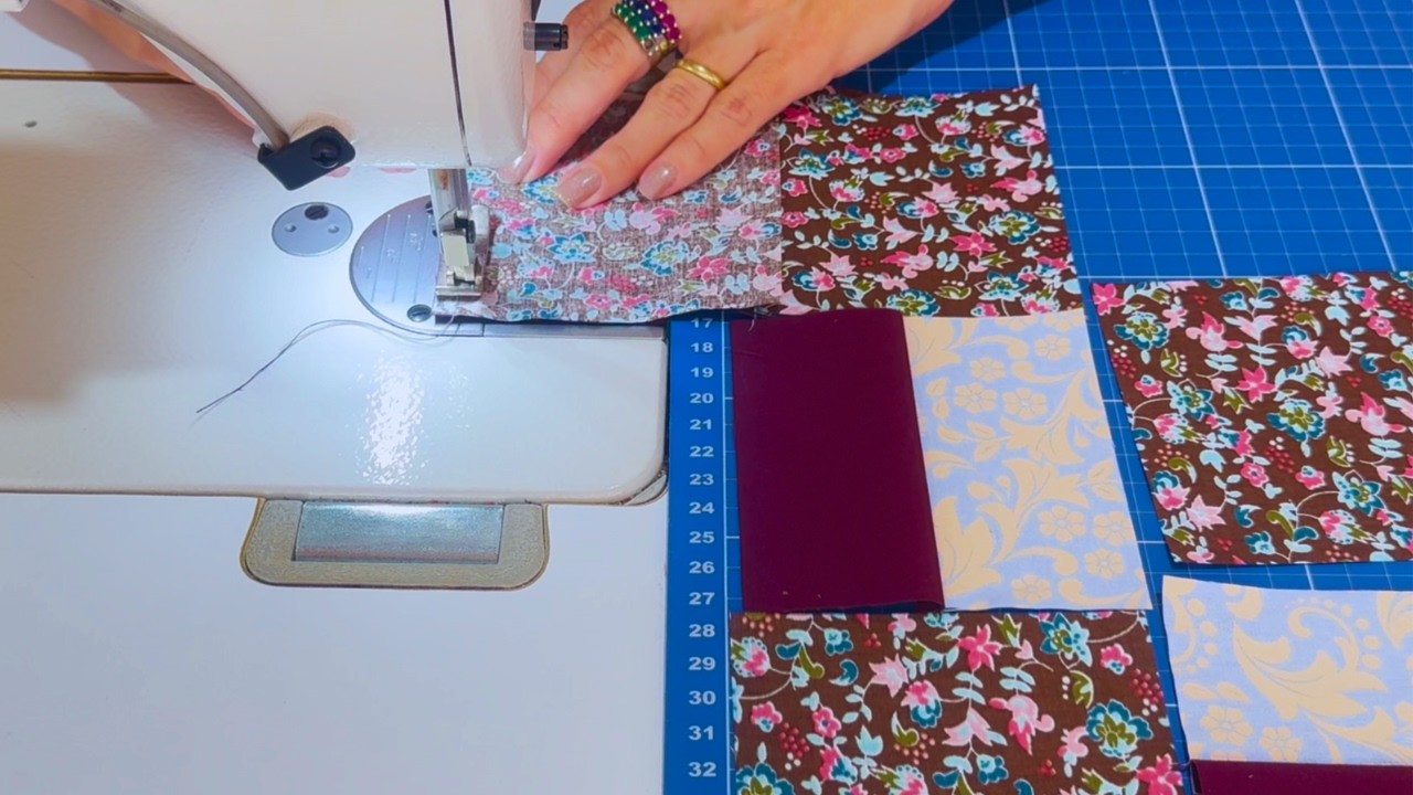MUITO FÁCIL! Bloco de PATCHWORK Maravilhoso para COLCHAS com RETALHOS!