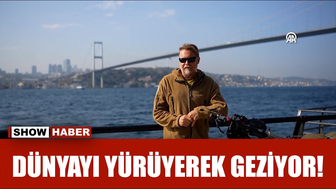 Dünyayı 26 yıldır yürüyerek dolaşan İngiliz gezgin İstanbul'a ulaştı