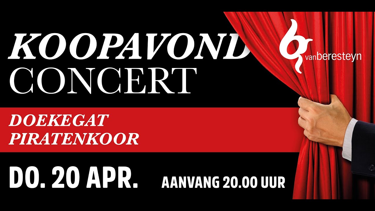 LIVE - Koopavondoptreden met  Doekegat Piratenkoor