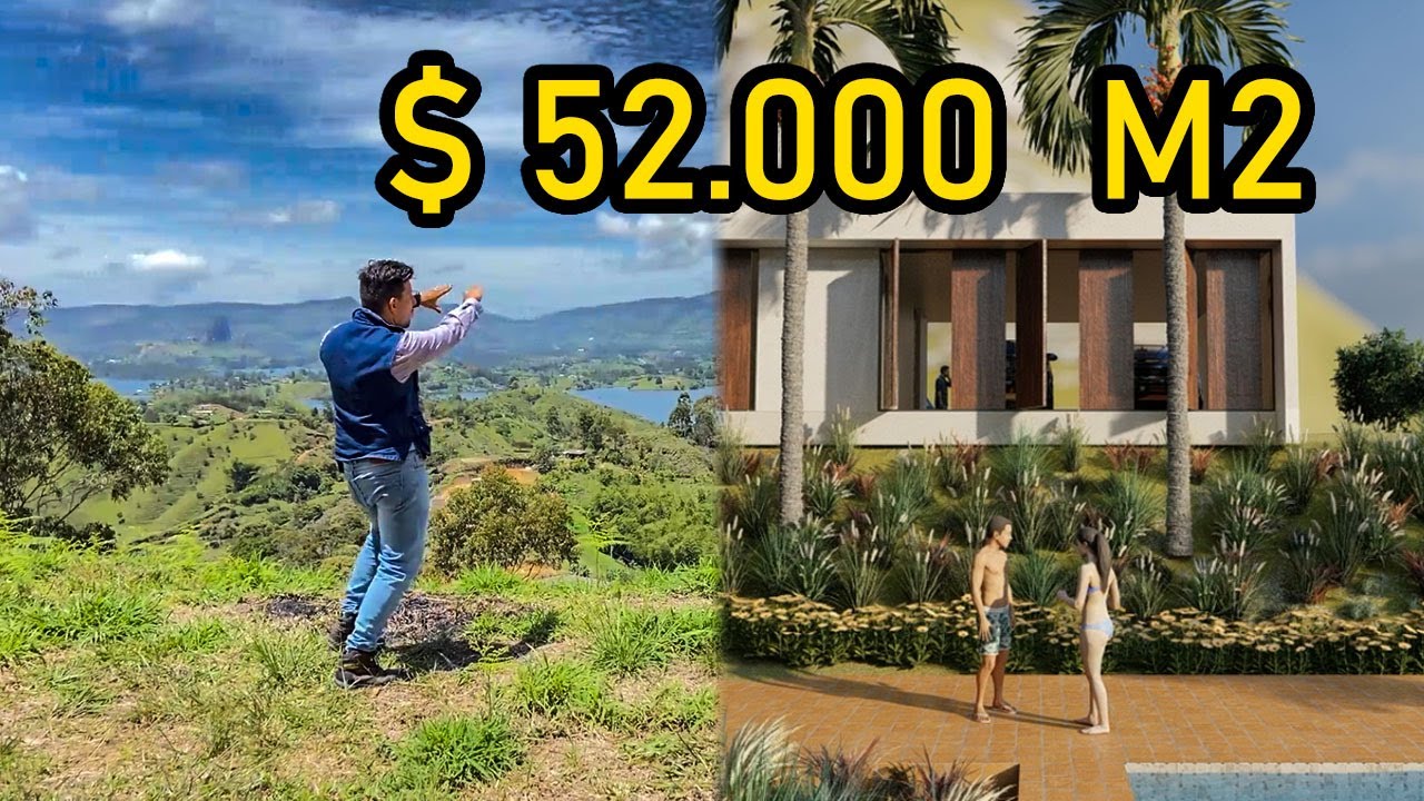 con VISTA directa a LA PIEDRA DE GUATAPE y área de ALTA valorización este lote en venta
