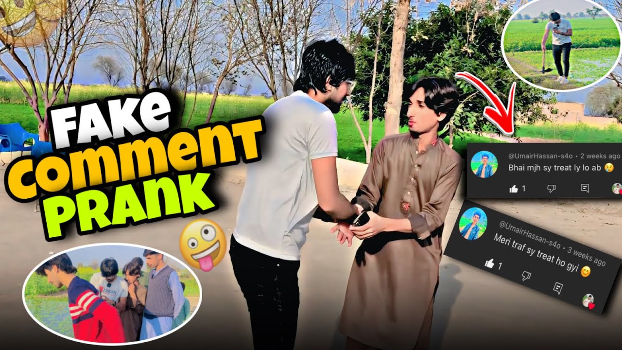 The Biggest Fake Comments Prank With Friend 😄 || Treat ly li Dost sy 🤭 || MR Shakeel Vlogs 