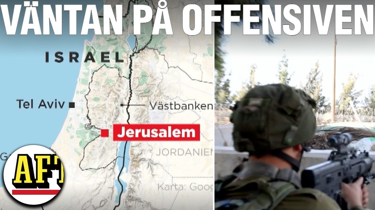 Spänd väntan på markoffensiven – Israel har svarat med luftanfall mot Gaza