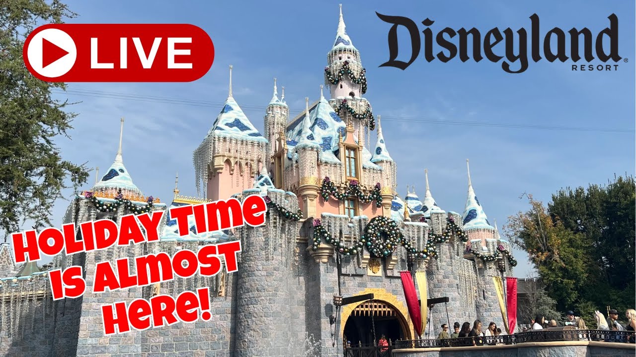 🔴 LIVE from Disneyland - Let's Get Ready for Holiday Time at the Park pt2