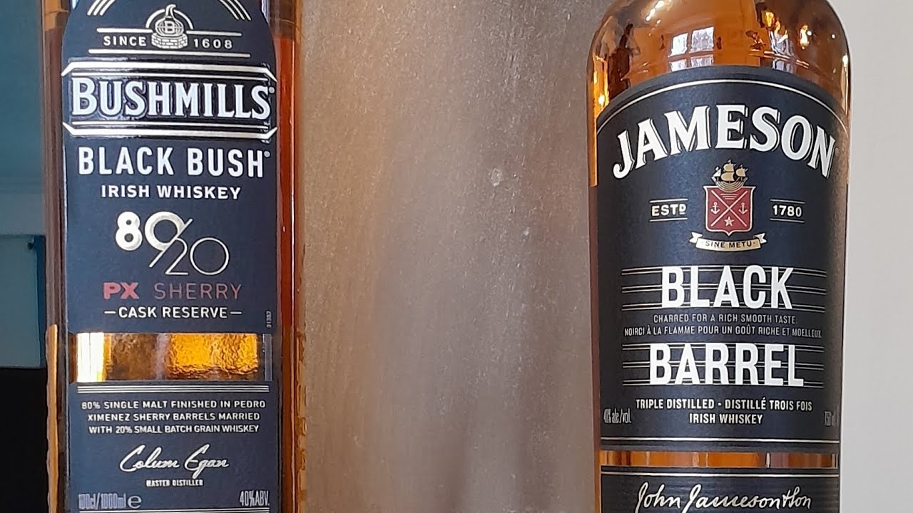Black Irish Battle - it was all a dram Black Bush vs Black Barrel