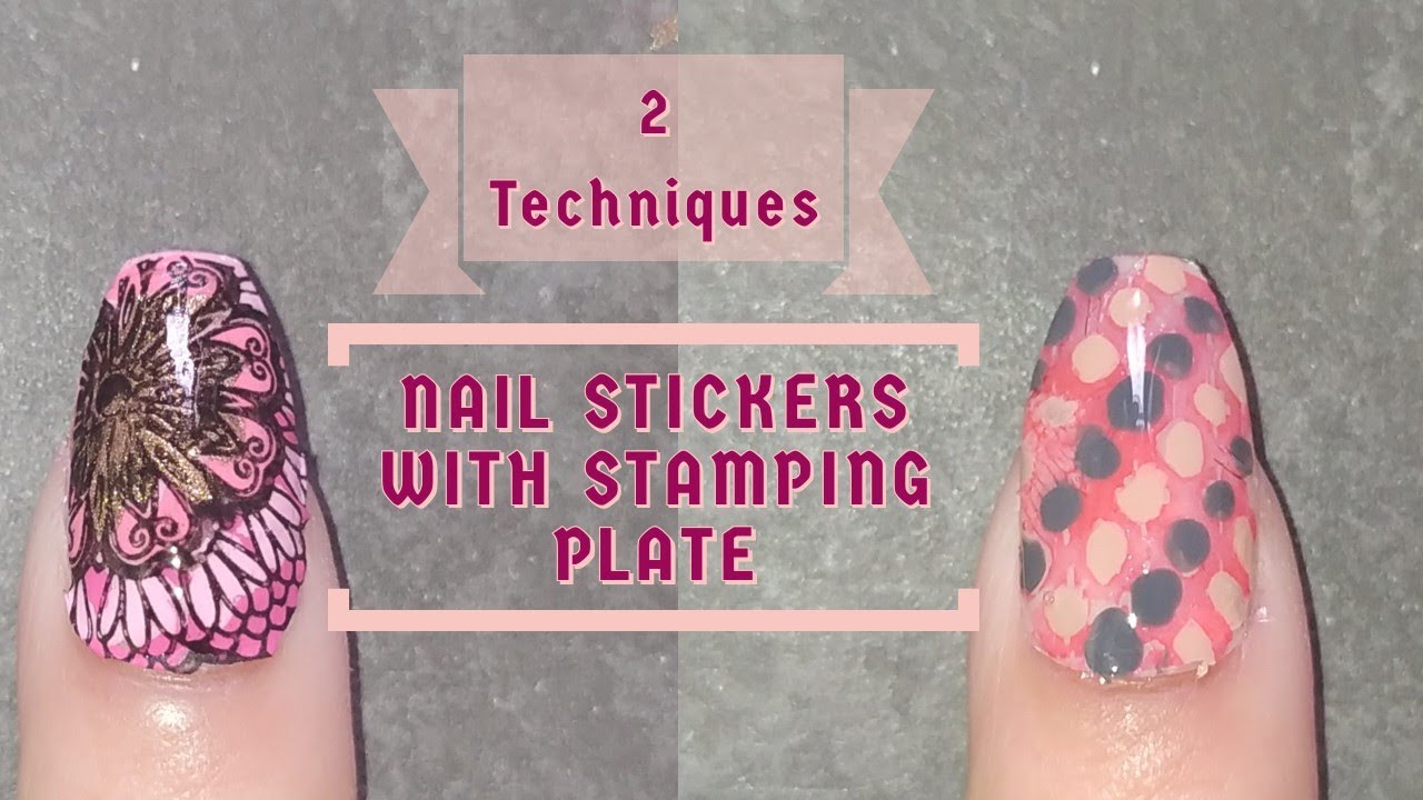 How To Create Nail Decal|| Nail Stickers At Home With Stamping Plate|| Nail Art Corner