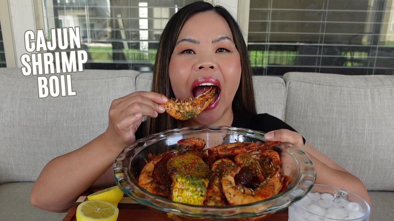 CAJUN SHRIMP BOIL MUKBANG ~ SIMPLE SAUCE