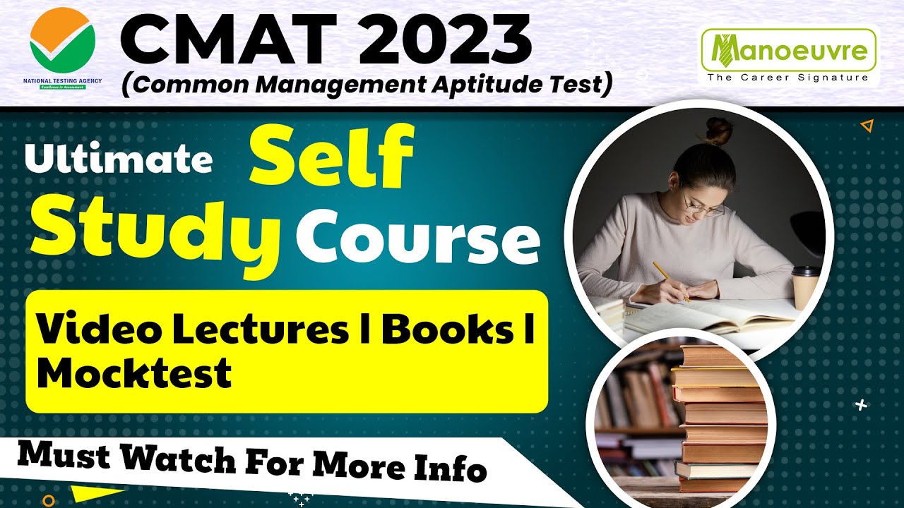 CMAT 2023 - Ultimate Self Study Course | Video Lectures | Books | Mock Test | Must Watch
