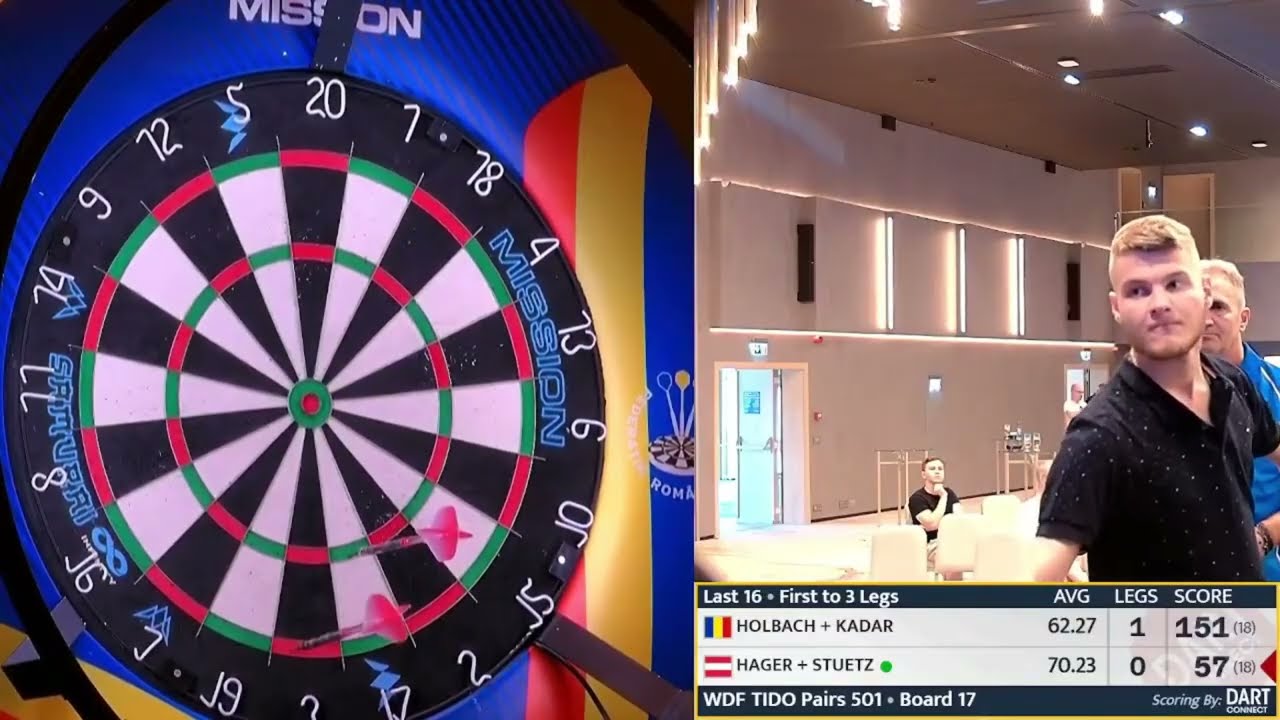Holbach & Kadar vs Hager & Stuetz Highlights / Timisora International Darts Open Pairs Last 16 2025