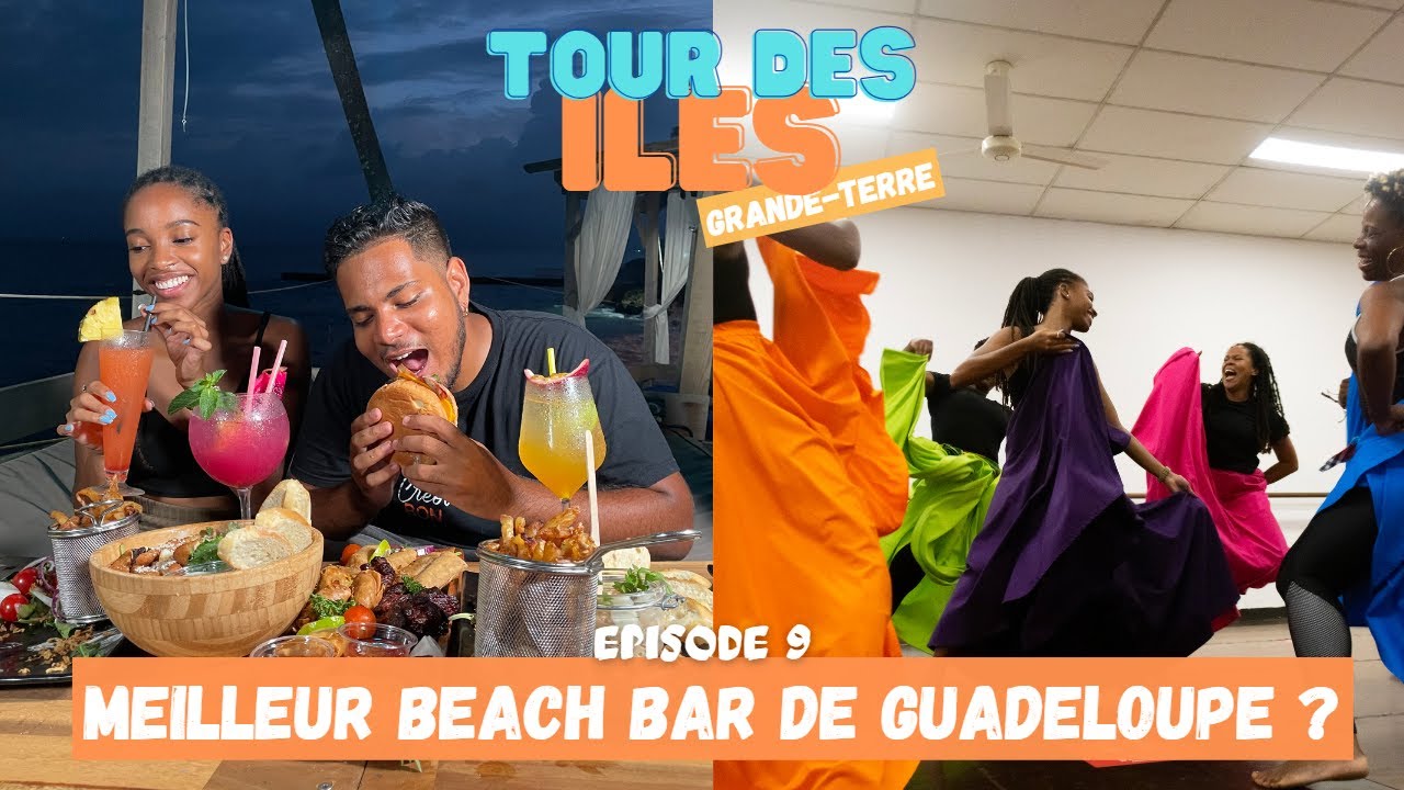 On découvre un Beach bar dans un hôtel au Gosier en Guadeloupe