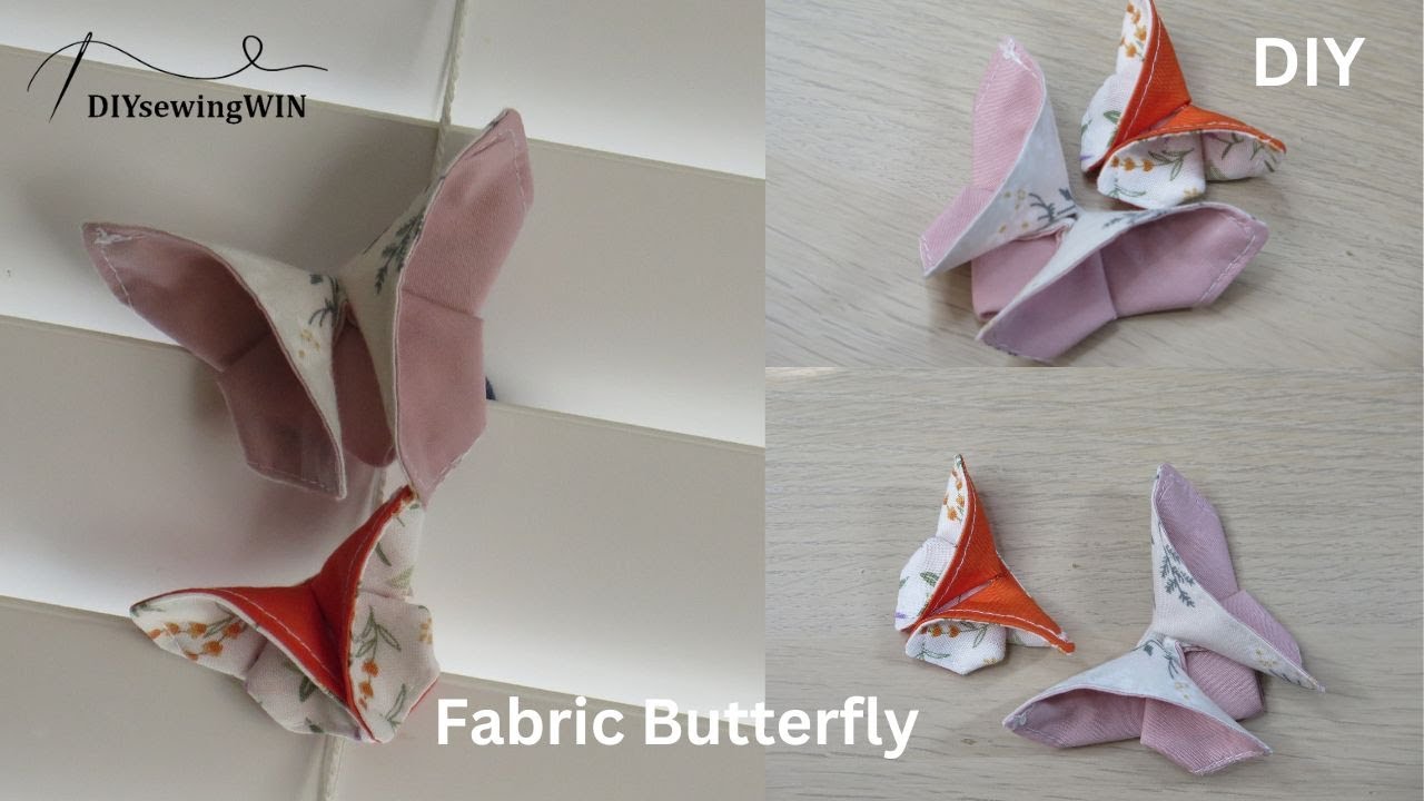 [DIYsewingWIN] Fabric Butterfly (布蝴蝶)