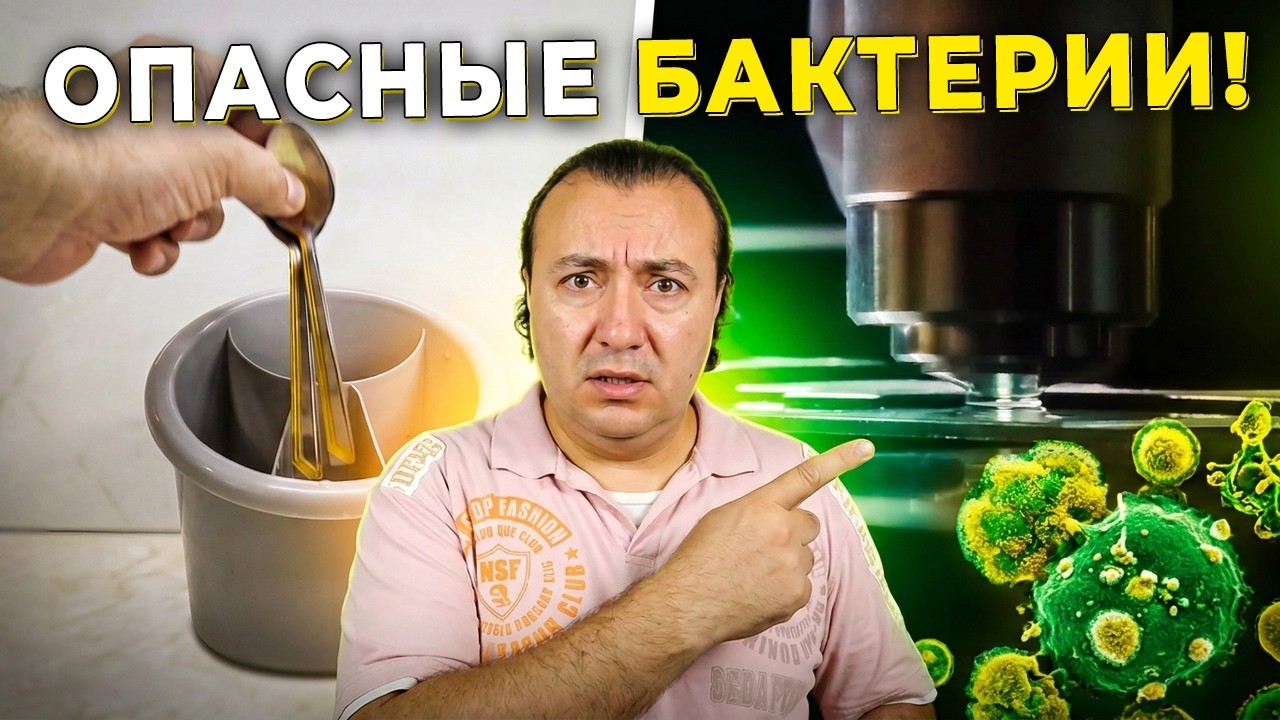 НЕ МОЙТЕ ПОСУДУ, пока не увидите ЭТО! 😱 Сушилка под микроскопом
