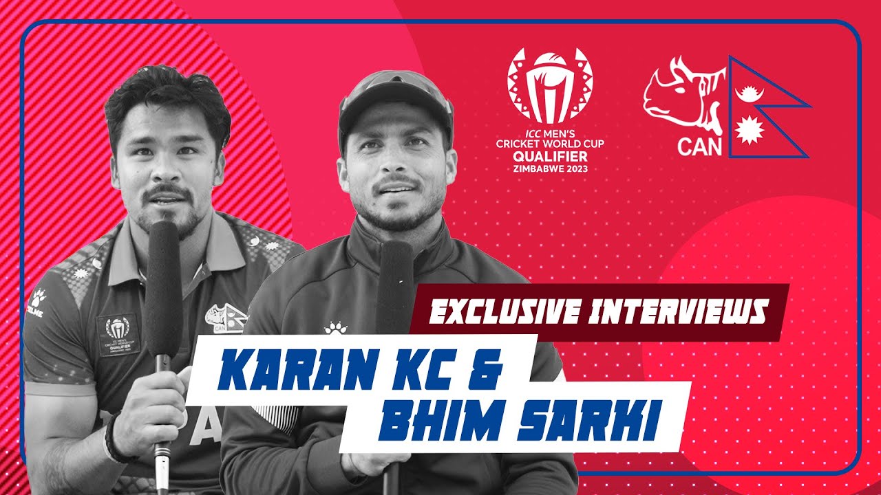 Exclusive Interviews: Karan Kc & Bhim Sarki on Nepal's Victory in ICC Qualifier Against USA