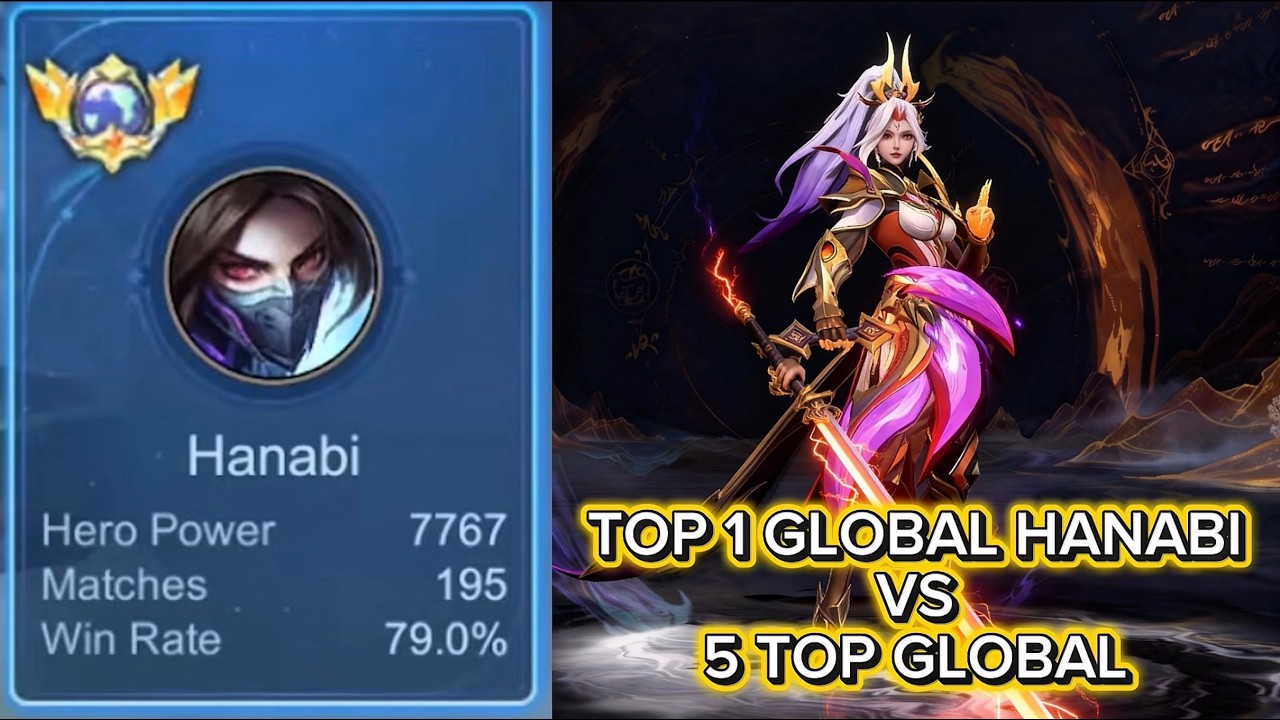 Ketika hero sampah hanabi di tangan top 1 global sanggup lawan 5 top global