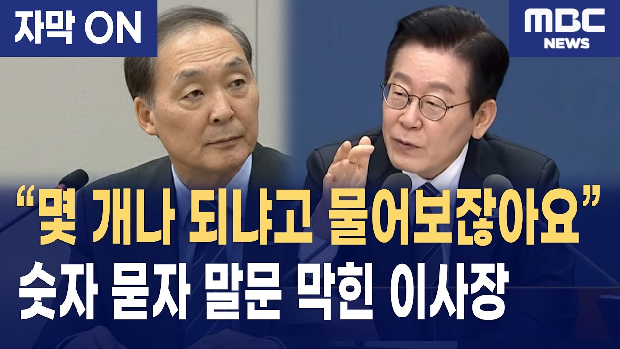 [자막] 이재명 대통령 연속 질문… 코이카 이사장 끝내 답 못했다