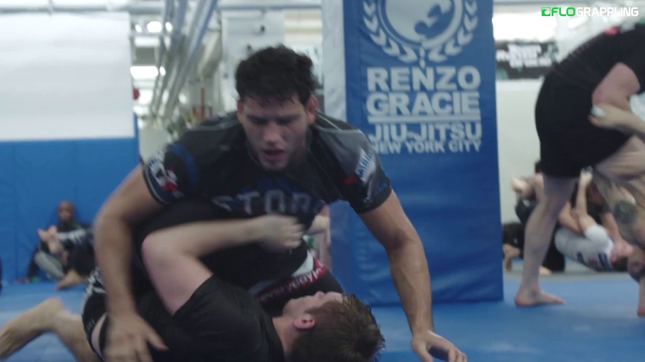 Felipe Pena Rolls With Nicky Ryan In The Blue Basement