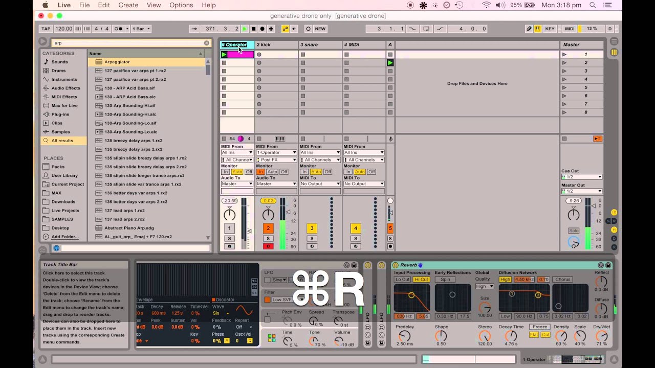 Ableton live -Generative drums
