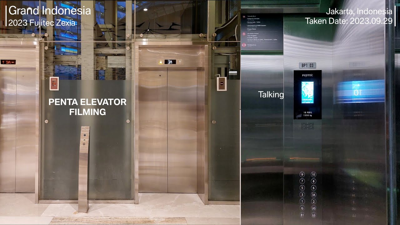 New Fujitec Zexia Scenic Traction Elevator at Grand Indonesia, Jakarta (East Mall)