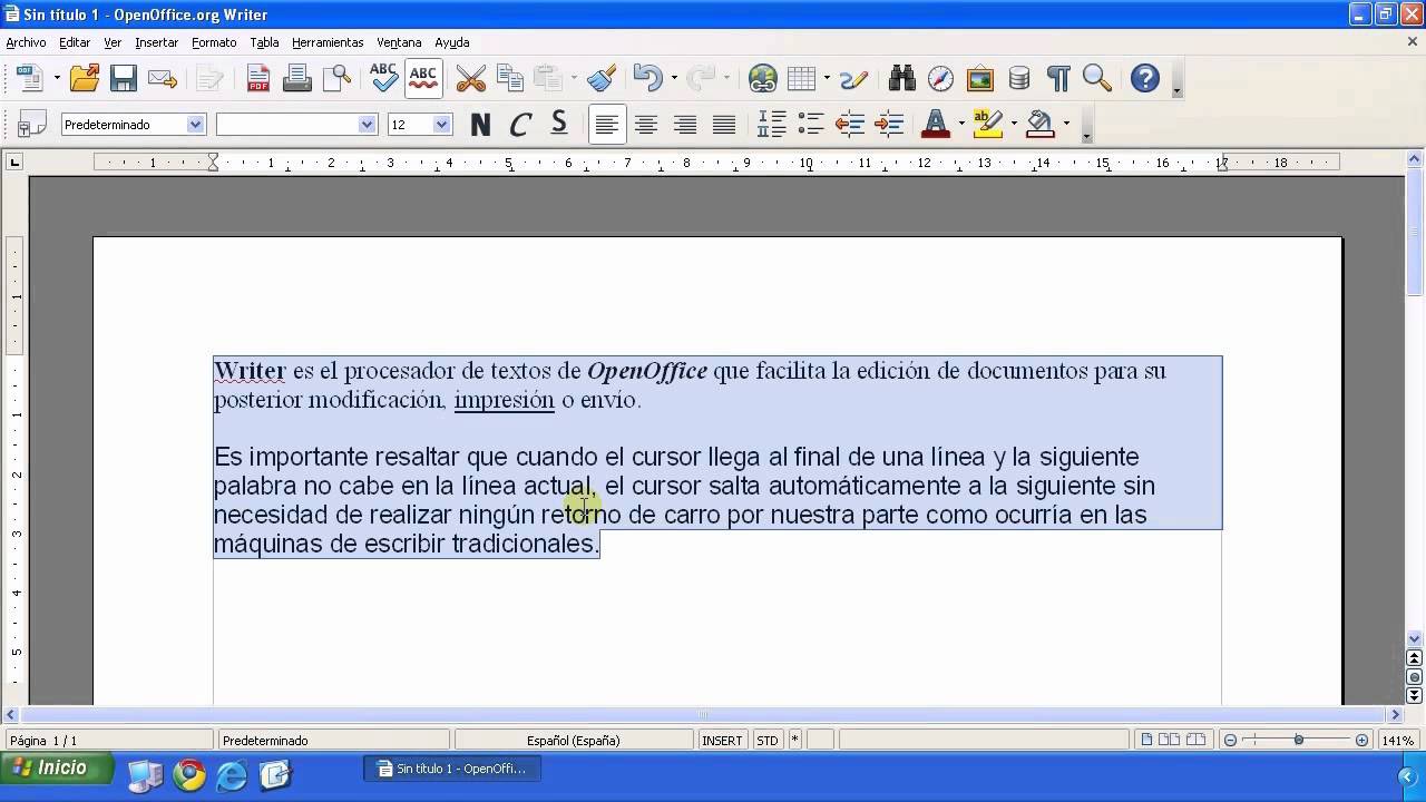 004 Primeros Pasos en Writer (2ª parte)