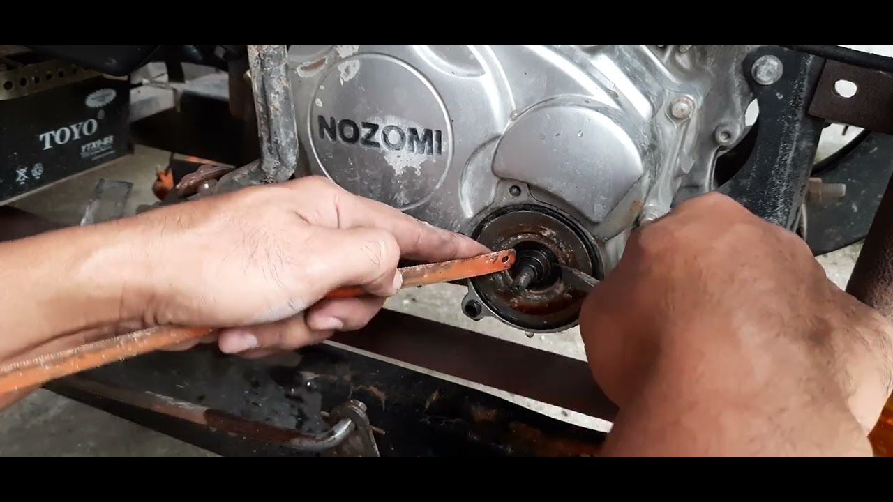 cara mengganti seal waterpump motor roda tiga nozomi viar dll 200cc ( part 1)