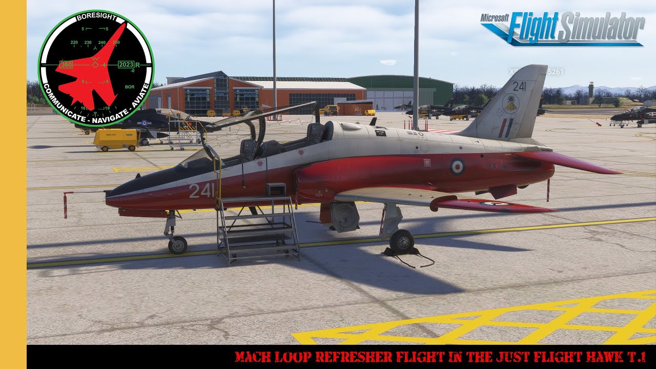 Mach Loop Refresher Flight In The Just Flight Hawk T.1 | Microsoft Flight Simulator | MSFS