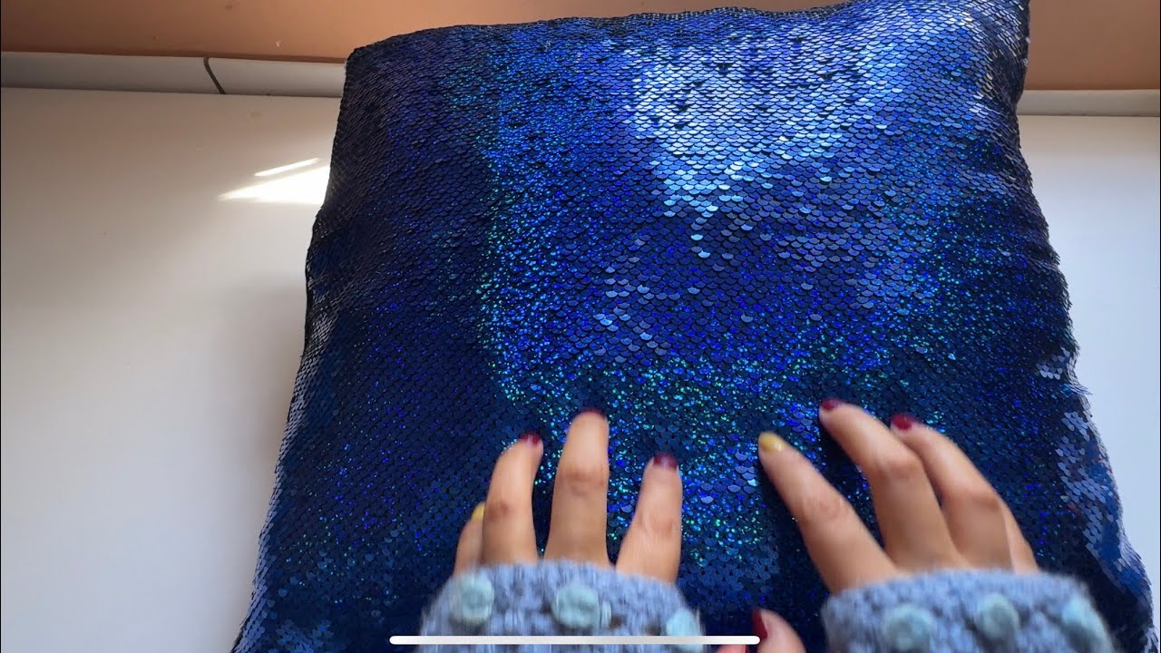 Scratching this shiny🧜‍♀️mermaid pillow! |No Talking| |ASMR|