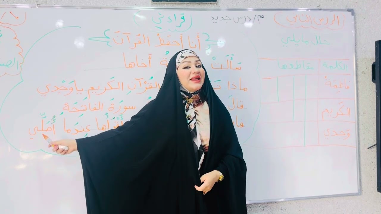 الدرس الأول للقراءة للصف الثاني إبتدائي مع الست إخلاص الإبراهيمي